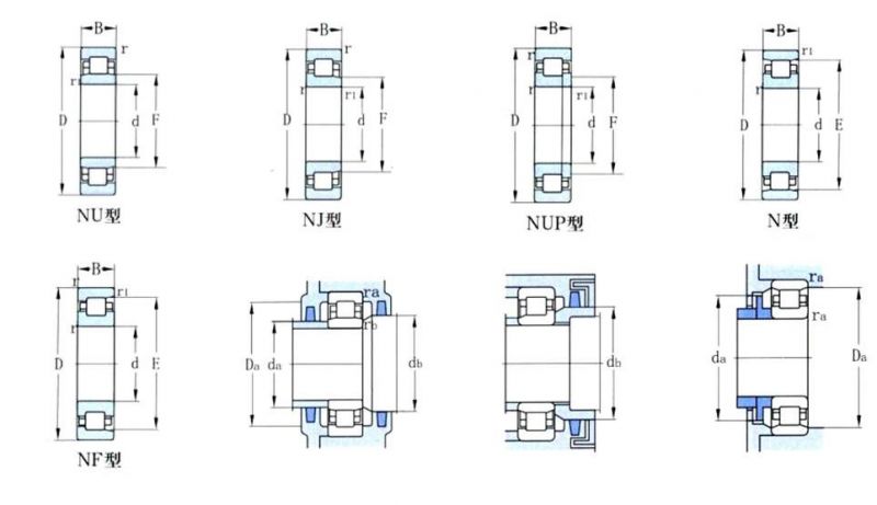 High-Precision Single Row Cylindrical Roller Bearings with Single Wall Inner Ring Nj232
