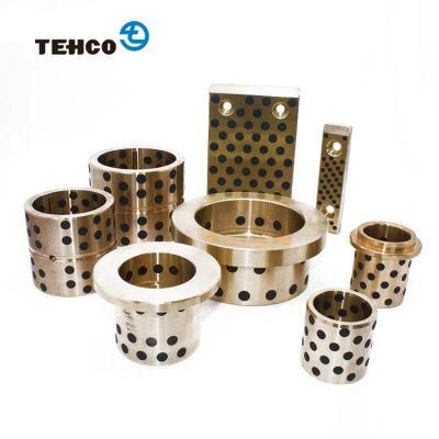 Flange Solid Lubricating Bushing Composed of Metal Base with Graphite Sintered of Good Capacity for Casting for Steam Engine and Ship.