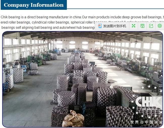 China Factory Chik 22210 Spherical Roller Bearing 22210 Cc Ca Bearing