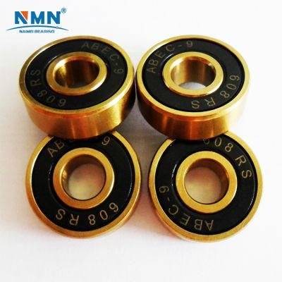 High Temperature Black Built-in Ceramic Ball Skateboard Bearings, Electric Skateboard Bearings 608 Long Board Precision Manufact