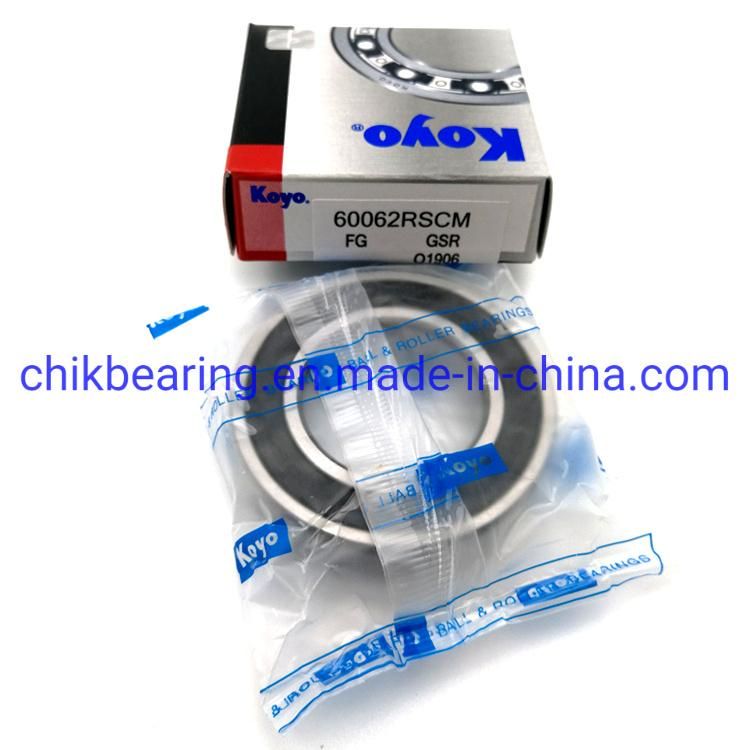 Koyo Rubber Seal Ball Bearing 62012rscm 62022rscm 62032rscm 60042rscm 62052rscm Deep Groove Ball Bearing 6201-2rscm 6202-2rscm 6203-2rscm 6204-2rscm 6205-2rscm