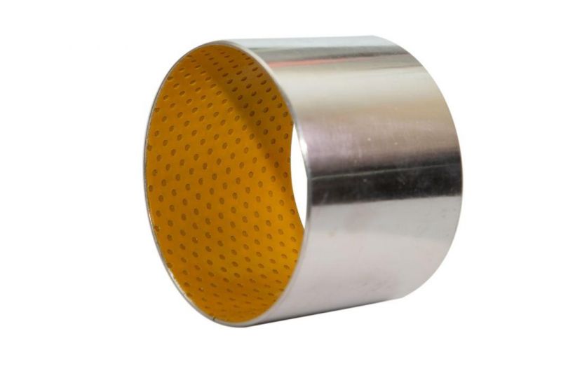 DX Bounday Lubricating Sleeve Bear Bushing Made of Steel Base and Yellow POM with Oil Dent to Preserve Oil for Machine Tool Bush