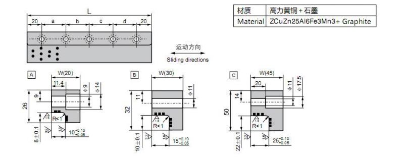 Oilless Bronze Plate with Solid Lubricating Custom Made Bearing Bush Bronze Bushing Oilless Bearing