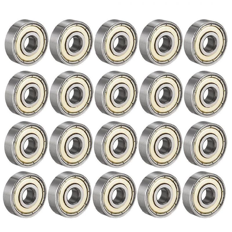 627zz Deep Groove Ball Bearing, Miniature Ball Bearing, Double Sided Metal Cover Bearing for Electric Motor, Wheels, Home Appliances, Garden Machinery