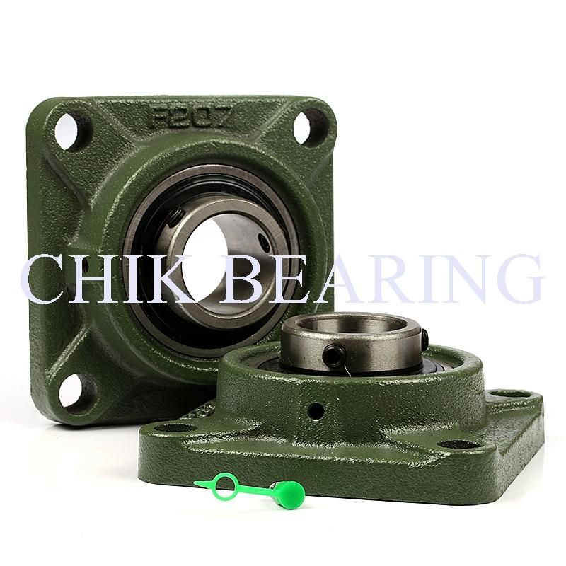 High Quality Pillow Block Bearing Cast Steel Flange Bracket Unit Ucf201 Ucf202 Ucf203 Ucf204 Ucf205 for Agricultural Machinery