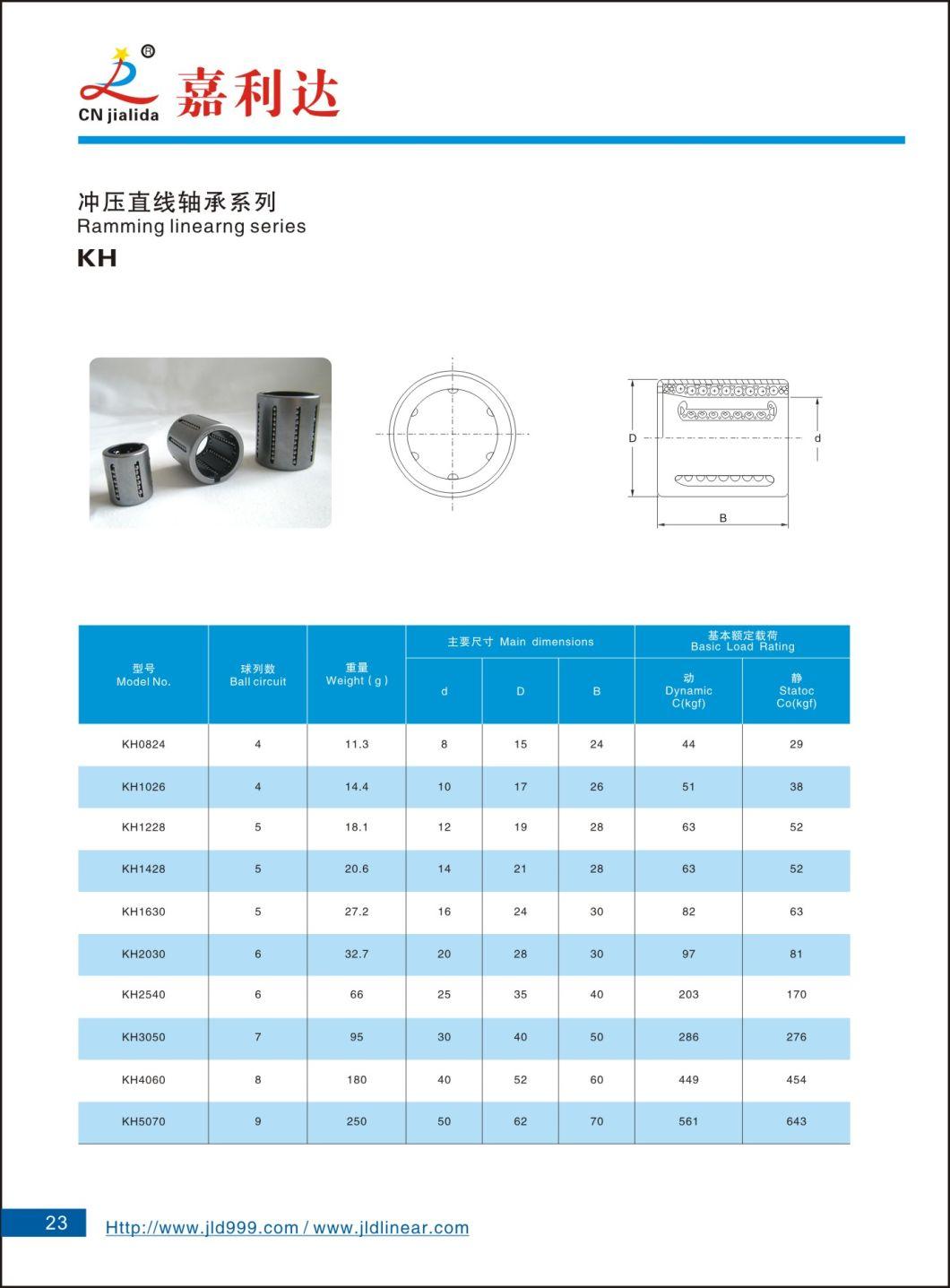 Stamped Outer Ring Type Linear Bearing Kh0824 Kh1026 Kh1228 Kh1428 Kh1630 Kh2030 Kh2540 Kh3050 Kh4060 Kh5070