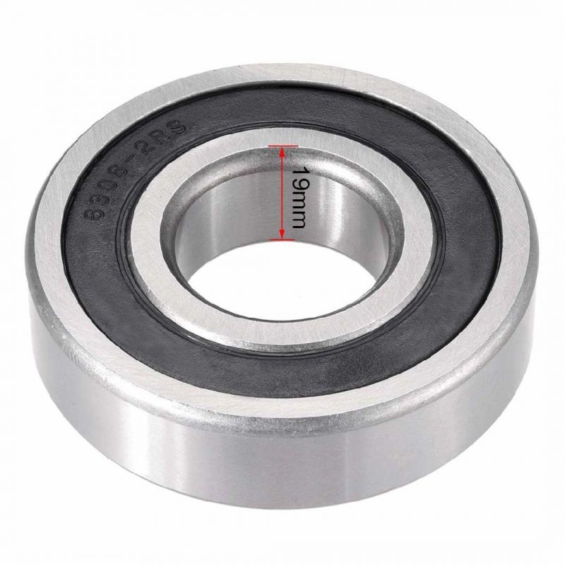 6306-2RS Deep Groove Ball Bearing Double Sealed 30mm X 72mm X 19mm Chrome Steel Bearings for Pumps