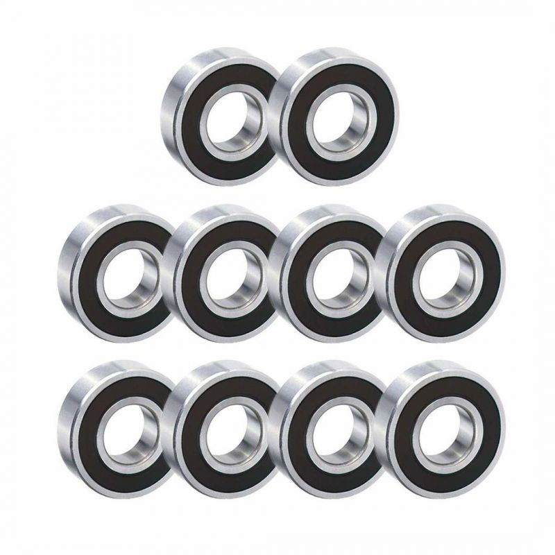 6200-2RS Double Rubber Seal Bearing 10X30X9mm, Pre Lubricated, Stable Performance, Cost Effective, Deep Groove Ball Bearings