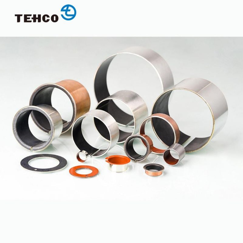 Self-lubricating Bushing Composed of Steel Base and PTFE with Tin or Copper Plating DIN1494 Standard for Gymnastic Machinery.