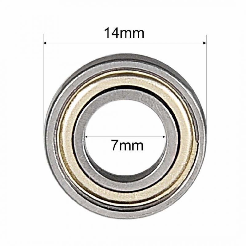 687zz Ball Bearing 7mm X 14mm X 3.5mm Double Shielded 687-2z Deep Groove Bearing Chrome Steel