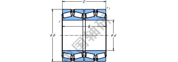 Four Row Taper Roller Bearing Hm266449d-410-410d