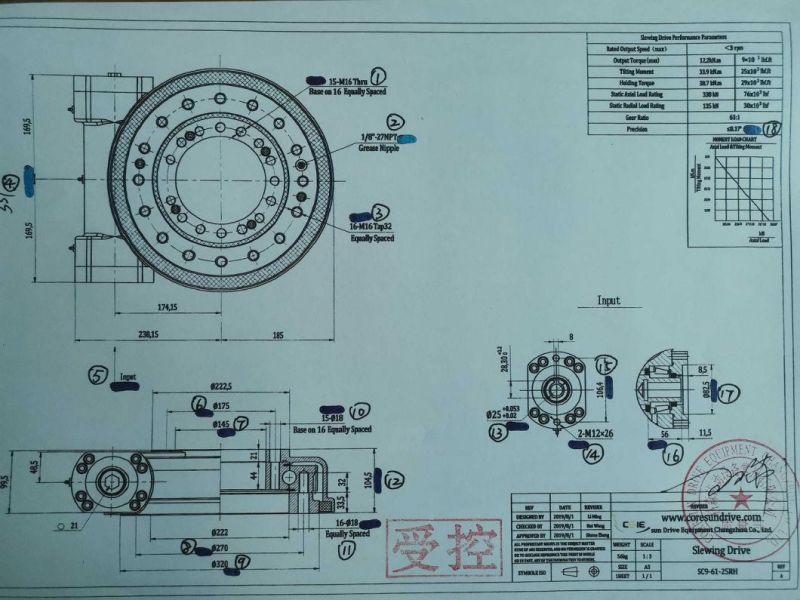 Slewing Ring Gearbox for Excavator and Crane