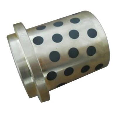 Cuzn25al5 Flange Oilless Bronze Bushing with Graphite Plugs Bearing Bush