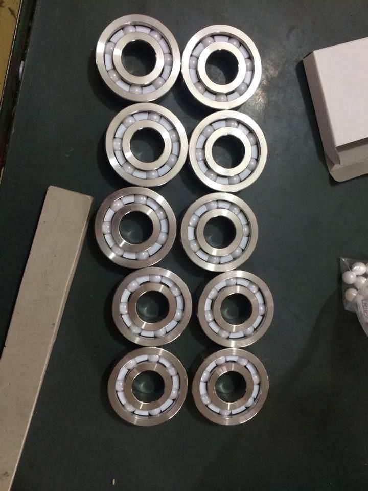 Chrome Steel Rings Si3n4 Ceramic Balls Hybrid Ceramic Ball Bearing 624