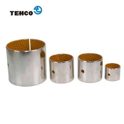 DX SF Oilless Sleeve Bush Boundary Lubricating Bushing Consist of Steel Backing and POM For Vehicle and Forming Machine Tools.