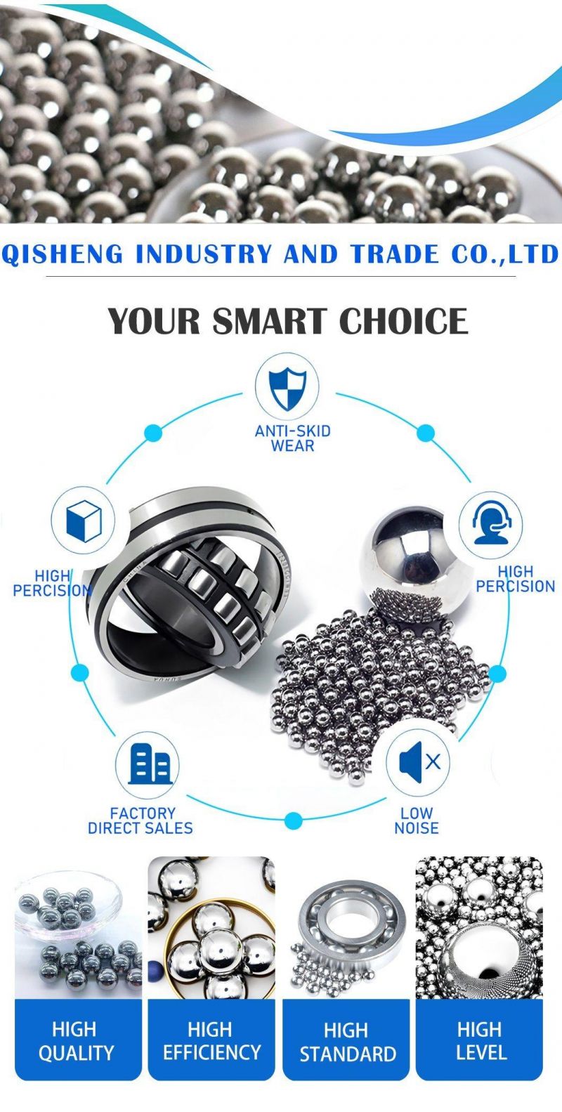 Production of High Hardness Wear-Resistant Low-Cost Carbon Steel Balls for Custom Bearings with Carbon Steel Ball Sizes of 0.5mm