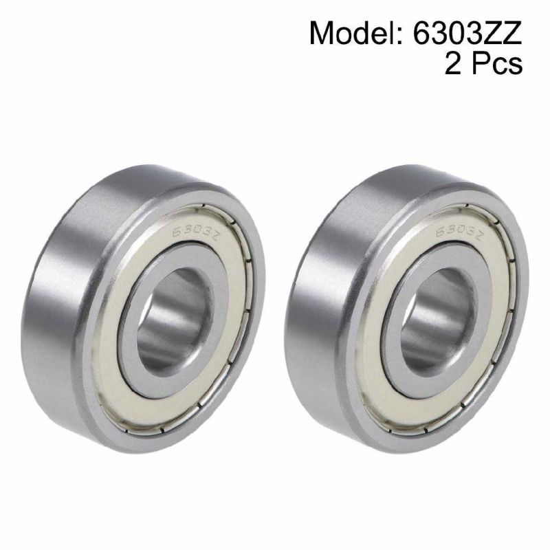6303zz Deep Groove Ball Bearings Z2 17mm X 47mm X 14mm Double Shielded Chrome Steel
