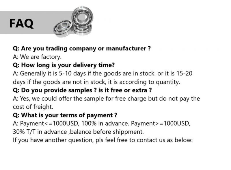 Heavy Loading and Hot Sale Thrust Ball Bearing 51111 for Embroidery Machine