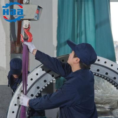 114.25.500 602mm Sing Row Crossed Cylindrical Roller Slewing Bearing with Internal Gear