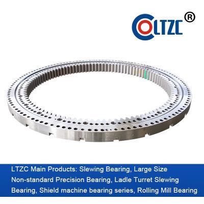 Four Contact Ball Slewing Bearing with Inner Tooth, China Gear Ring Manufacturer, Wind Turbine Using Slewing Bearing