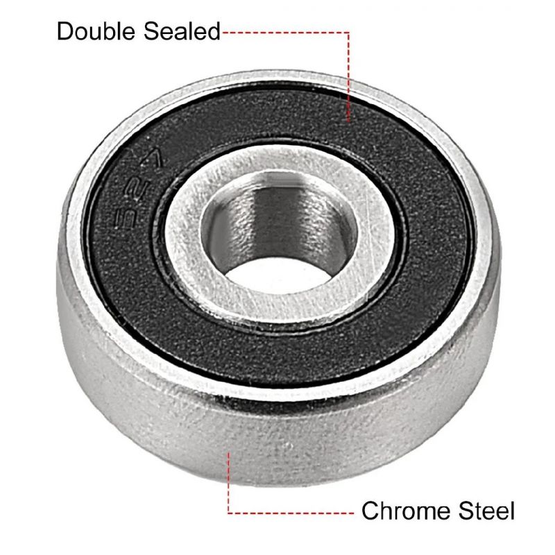 627-2RS Deep Groove Ball Bearing Double Sealed 7mm X 22mm X 7mm Chrome Steel Bearing