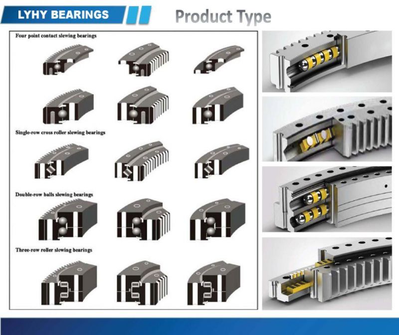 Small Size Slewing Ring Bearing Without Gear Nb1.20.0744.201-2ppn