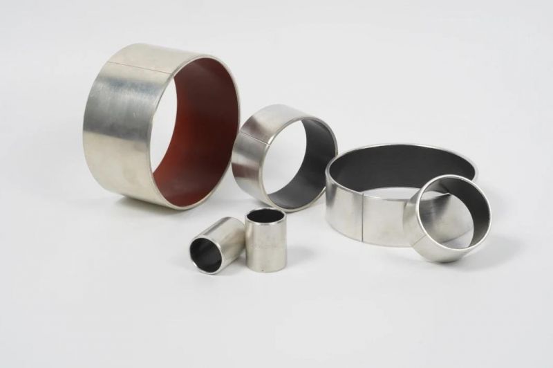 TEHCO PAP10 Self-lubricating Composite Bushing Made of Steel and Black PTFE DIN1494 Standard Sleeve Bushing for Print Machine.