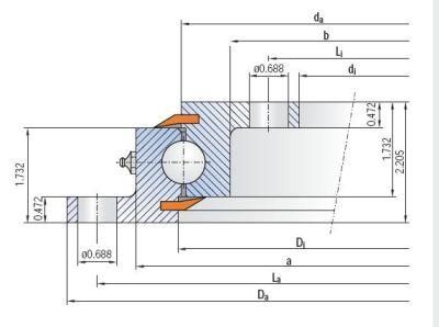 920 Slewing Ring Untoothed Swing Bearing