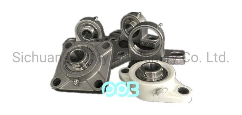 Ssucf Sucsf Ssucf204 Ucf205-16 Ucf208-24 Ucf210 Ucf212 Ucf218 Stainless Steel 4 Bolt Set Screw Locking Flange Pillow Block Bearing