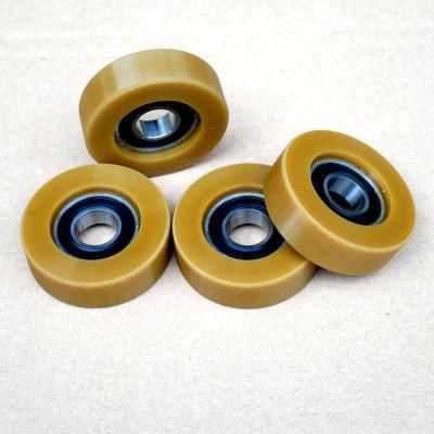 Custom Durable PU Urethane Polyurethane Coated Bearings for Guide Wheels