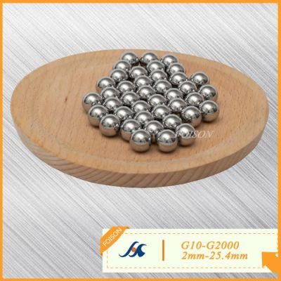 5.556mm 6.38mm Gcr15/AISI 52100/100cr6/Suj-2 Chrome Steel Balls Supplier for Car Safety Belt Pulley/Sliding Rail