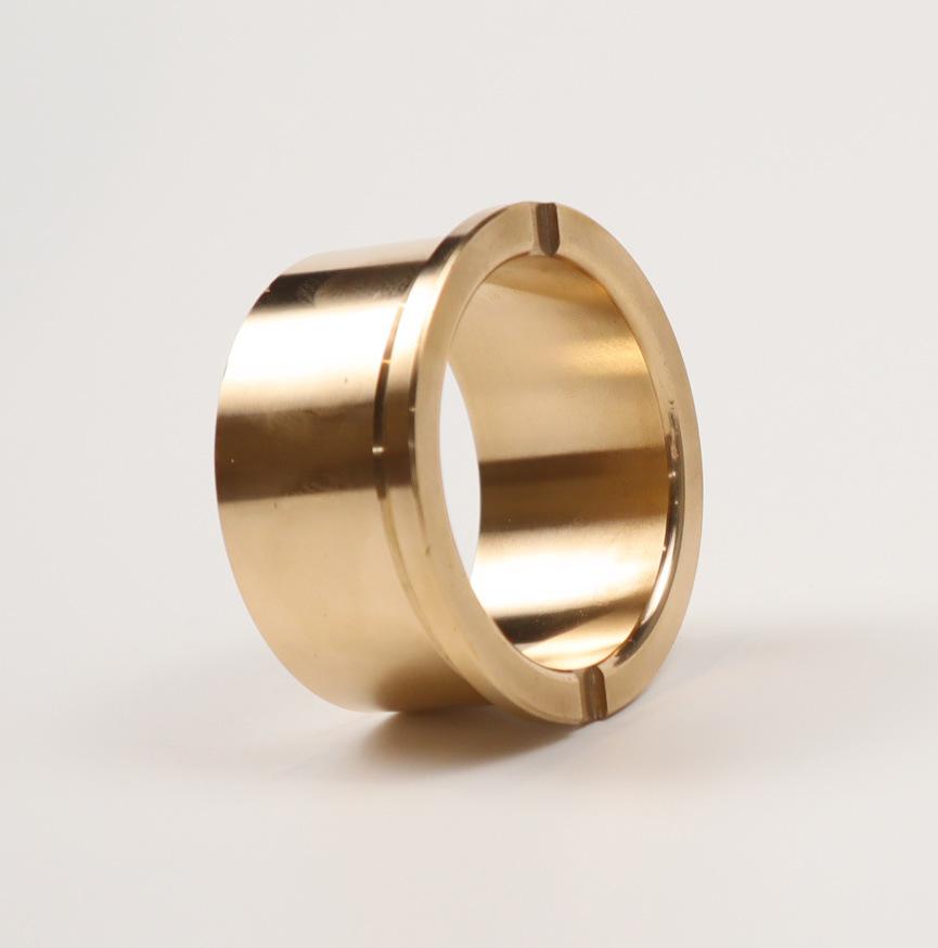 Custom Graphite Copper Sleeve Wear-Resistant High-Strength Sliding Bearing Brass Self-Lubricating CNC Machining Brass Bushing.