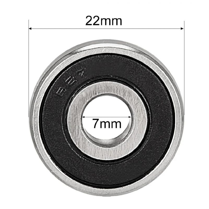 627-2RS Deep Groove Ball Bearing Double Sealed 7mm X 22mm X 7mm Chrome Steel Bearing