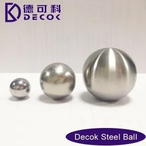 Outdoor Garden Decoration Ss304 Brushed Stainless Steel Hollow Ball