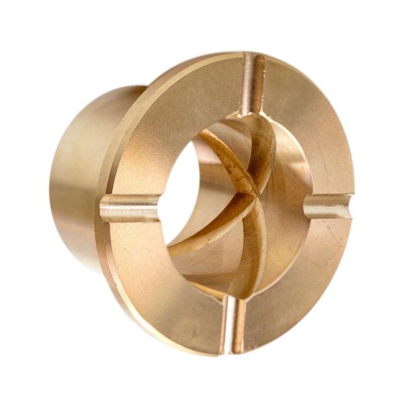 Copper Alloy Sleeve Flanged Bronze Bushing with Oil Grooves