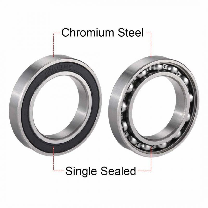 6907RS Deep Groove Ball Bearing Single Sealed 35mm X 55mm X 10mm Chrome Steel Bearing