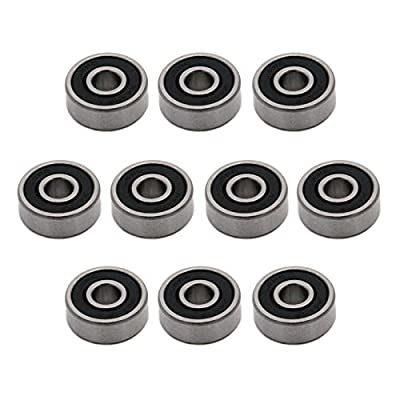 R3-2RS Deep Groove Ball Bearing 3/16&quot;X1/2&quot;X10/51&quot; Double Sealed ABEC-3 Bearing