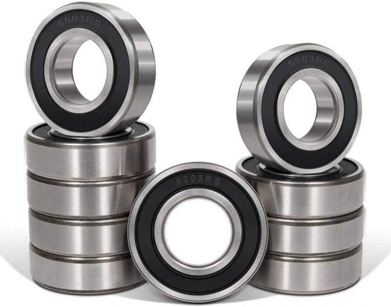 6003-RS (2RS) Seal Bearings 17X35X10mm, Steel and Double Rubber Seal, Deep Groove Ball Bearings