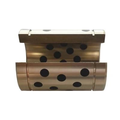 Centrifugal Casting Cuzn25al5 Bronze Oilless Plain Bushing with Graphite Custome Size Bearing Bush