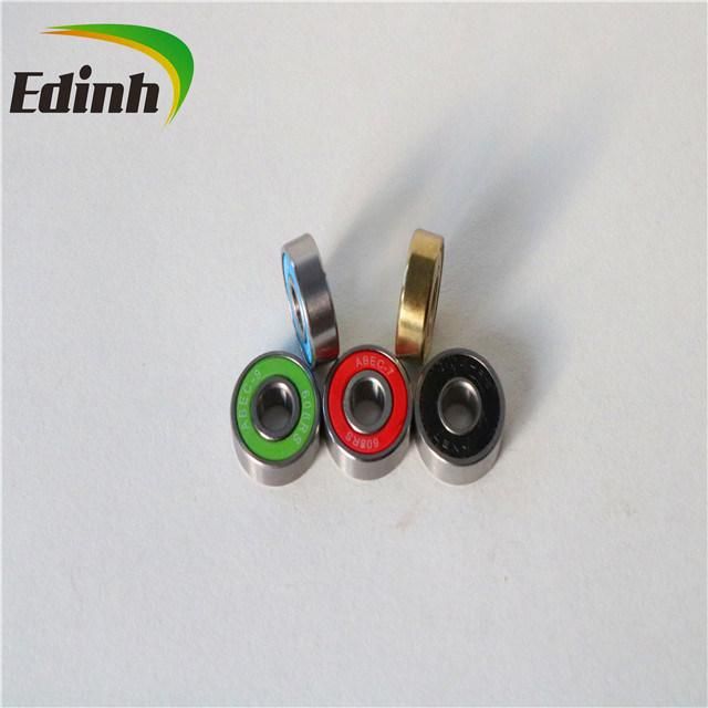 Yellow Green Blue Red White Black Different Color Seal 608RS Bearing for Skateboard