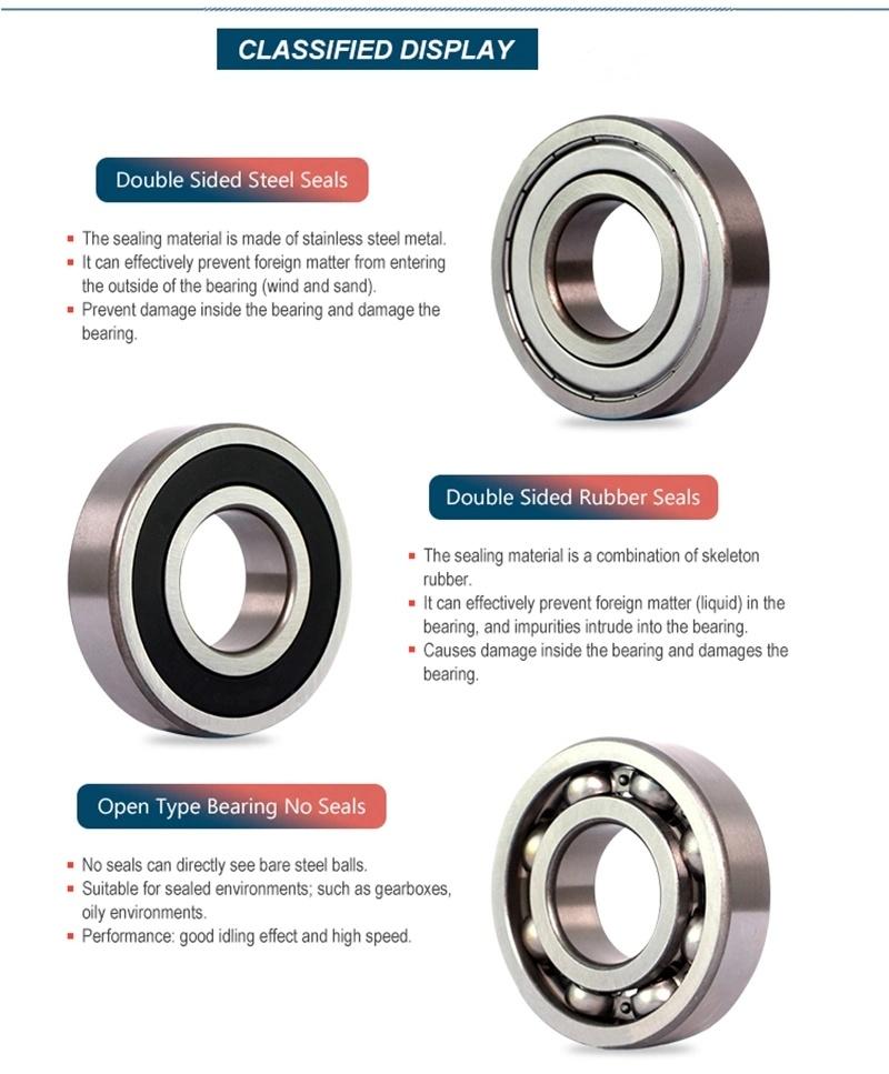 Ball Bearing, Deep Groove Ball Bearing, 6000, 6001, 6002, 6003, 6004, 6005, 6006, 6007, 6008, 6009, 6010, 6011, 6012, Z, Zz, Rz, RS, 2RS, 2rz, Zn, Znb, Rsn