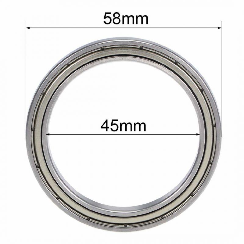 6809zz Deep Groove Ball Bearing Z2 45mm X 58mm X 7mm Double Shielded Chrome Steel