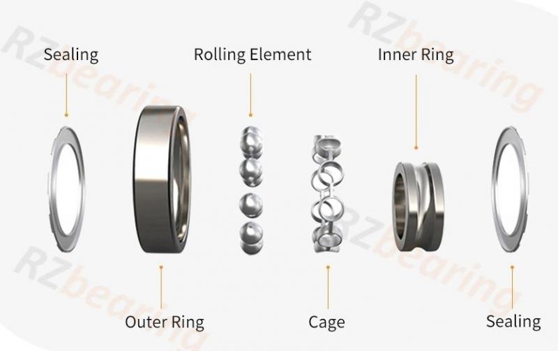 Bearing High Speed Deep Groove Ball Bearing 6202 Zz/2RS C3 Bearing for Auto Parts Agricultural Machinery