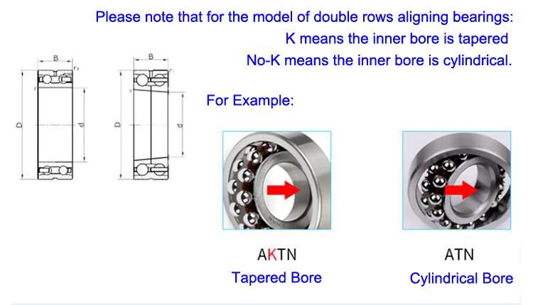 2214aktn High Performance Self Aligning Ball Bearing with Tapered Bore