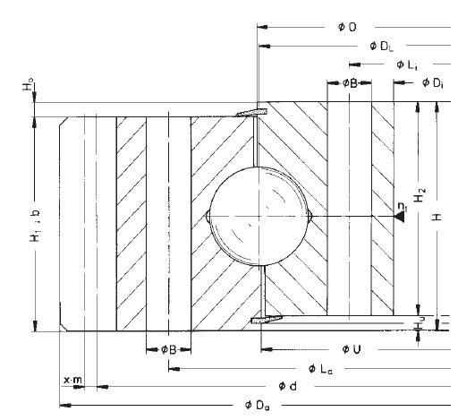 Exterbal Gear Teeth Slew Bearing Swing Bearing 061.20.0630.100.11.1503 Slewing Ring Bearing Turntable Bearing Ball Bearing