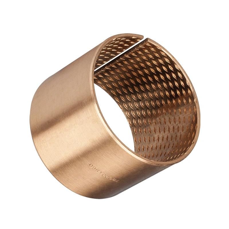 FB090 Wrapped Bronze Bushing CuSn8P with Diamond Oil Grooves
