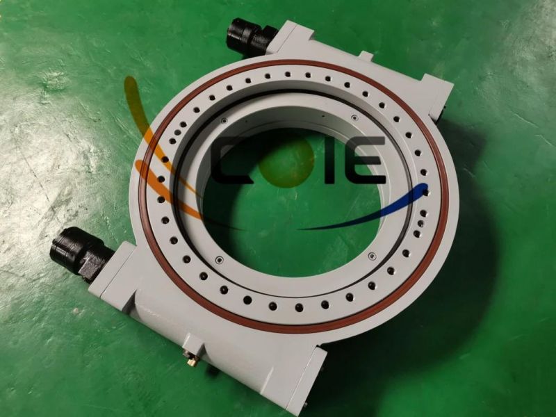 25 Inch Heavy Load Dual Worm Hourglass Slewing Bearing Swivel Drive