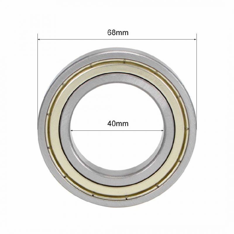 6008zz Deep Groove Ball Bearings Z2 40mm X 68mm X 15mm Double Shielded