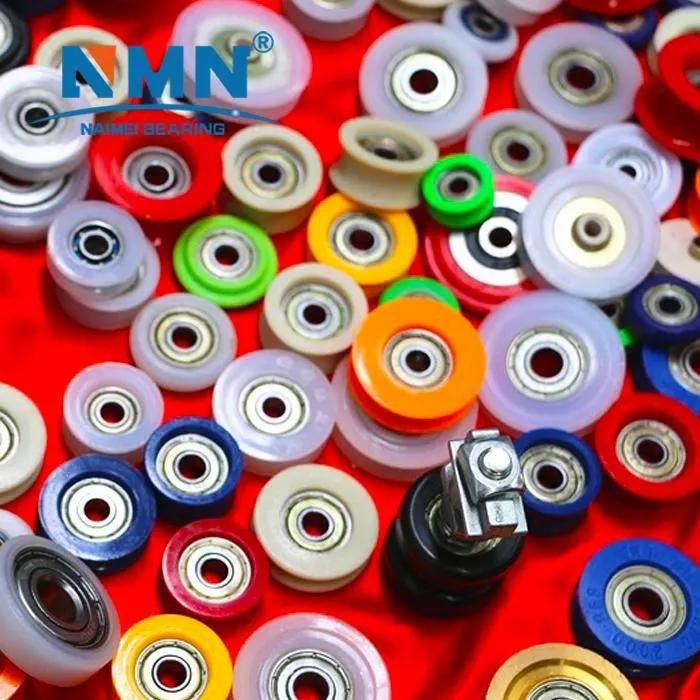 608zz 625zz 626zz 627zz Rubber Coated Plastic Bearings for Sliding Door