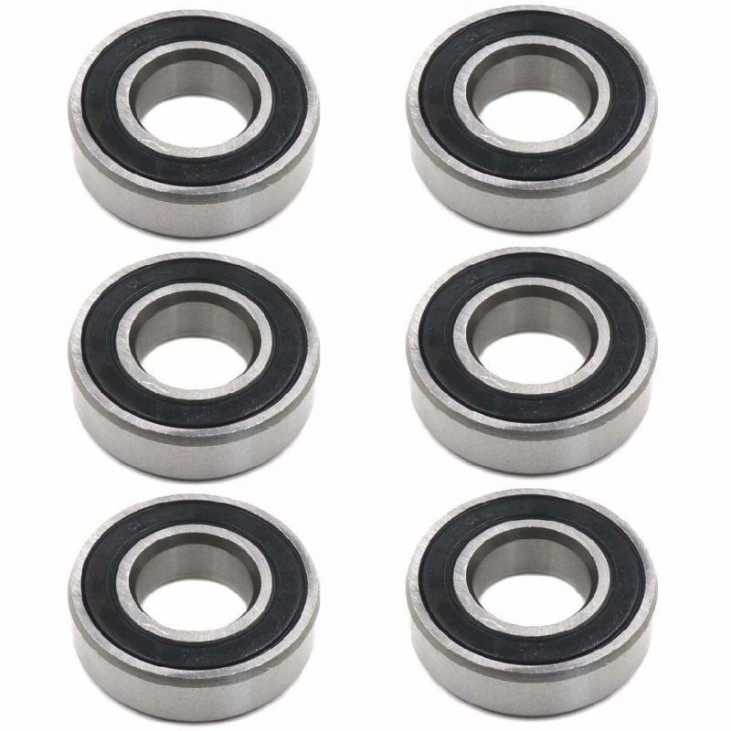 6002-2RS Bearing, Miniature Deep Groove Ball Bearing, Skateboard Bearing for Fitness Equipment Electrical Motors
